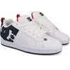 Image de DC Shoes Baskets Court Graffik pour Homme, Blanches, Bleu Marine, Rouge, 42 EU, White Navy Red, 42 EU