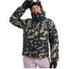 Image de Roxy Femme Snow Winter Rebel Jacket Veste, Fennel Seed Big Flower, S EU