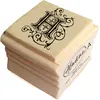 Image de Aladine - Tampon Alphabet Arabesque - Support En bois - Scrapbooking et Carterie Créative - Lettre H