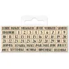 Image de Mini Tampons Bois - Calendrier - Mois Jours Dates - 0,6 à 1,7 cm - 50 pcs, Beige