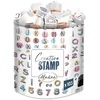 Image de Aladine - Stampo Scrap Mini Alphabet - Kit de Tampons pour Carterie Créative - Scrap, DIY, loisirs créatifs - Set de tampons à emporter partout + Encreur Noir Inclus - Thème Mini Alphabet