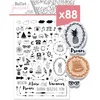 Image de Aladine - 88 Tampons Bullet Journal « Evènements » - Kit Tampons Variés : Météo, Activités, Vacances, Weekends, Voyages - Accessoires Bullet Planner, Agenda - 03913