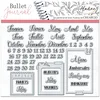 Image de Aladine - Kit 55 Tampons Organisation Mois - Tampons Transparents pour Scrapbooking, Carterie, Loisirs Créatifs - Stampo Bullet Clear - 03958