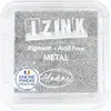 Image de Aladine - Encreur Izink Pigment Métal Silver - Encreur Argenté à Séchage Lent - Scrapbooking, Embossing et Carterie Créative - Taille M - 5 x 5 cm - Couleur Métallisée Argent, 19119