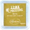 Image de Aladine - Encreur Izink Pigment Gold - Grand Encreur à Séchage Lent - Scrapbooking, Embossing et Carterie Créative - Taille L - 8 x 8 cm - Coloris Métal Or Doré