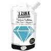 Image de Aladine - Izink Diamond - Peinture Pailletée - Ultra Concentrée en Paillettes - Décoration Tout Support - DIY et Loisirs Créatifs - Made in France - Gourde Souple 80 ml - Bleu Ciel
