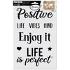 Image de POCHOIR DECO POSITIVE LIFE