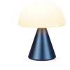 Image de Lexon MINA M Lampe Champignon LED sans fil rechargeable, lampe à poser avec 9 couleurs de lumière et variateur d'intensité, jusqu'à 24h d'autonomie - Bleu Sombre