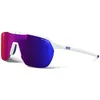 Image de Julbo Lunettes de soleil running, trail, vélo, ski FREQUENCY Mixte Blanc/Bleu Catégorie 3