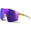 Image de Julbo Lunettes de soleil - EDGE - Hommes - Marron Clair Mat/Jaune Fluo - Catégorie 3