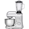 Image de BRANDT - KM650BS - Robot Pâtissier Compact Multifonction 650 W - Rapide avec 6 vitesses + fonction PULSE - Fourni avec Fouet, Crochet, Pétrisseur, Batteur - Capacité du bol 4L   Gris