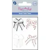 Image de Récréatys 4021 0 1 Sachet de 10 Noeuds Assortis 3 Unis + 2 Pois + 3 Vichy + 2 Surpiqués Polyester Blanc