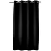 Image de ED ENJOY HOME Rideau Obscurcissant avec  illets argentés, Noir, 140x180cm, 100% Polyester, Tissu Certifié Oeko-TEX, Collection Réglisse