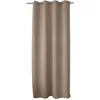 Image de ED ENJOY HOME Rideau Occultant avec  illets argentés, Beige Naturel, 140x240cm, 100% Polyester, Tissu Certifié Oeko-TEX, Collection Réglisse