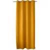 Image de ED ENJOY HOME Rideau Occultant avec  illets argentés, Jaune Moutarde, 140x240cm, 100% Polyester, Tissu Certifié Oeko-TEX, Collection Réglisse