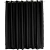 Image de ED ENJOY HOME Rideau Occultant avec  illets argentés, Noir, Grande Largeur, 300x240cm, 100% Polyester, Tissu Certifié Oeko-TEX, Collection Réglisse