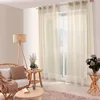 Image de ED ENJOY HOME Rideau Voilage Ajourés avec  illets, 140x240cm, Beige, 100% Polyester, Tissu Certifié Oeko-TEX, Collection Jelly