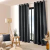Image de Enjoy Home   Rideau Obscurcissant Floppy   Matière Effet Fileté   8  illets Argentés - 100% Polyester   140x240cm   Gris Anthracite