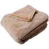 Image de Enjoy Home, Plaid Effet Fourrure de Lapin au Recto et Effet Flanelle au Verso, Toucher Soyeux, Couleur Beige, Dimension 125x150cm, pour Canapé ou Chambre, Idéal Toutes pièces