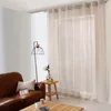 Image de Voilage XXL avec  illets, 300x240cm, Beige Naturel, Effet Lin, Grande Largeur, Protège des Regards extérieurs, pour Salon Maison Chambre Fenêtre Semi-Transparent, Collection Maya, Enjoy Home