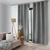 Image de ED ENJOY HOME Rideau Thermique Occultant avec  illets, Gris Clair, 135x240cm, 100% Polyester, Velours Tramé, Doublure Polaire, Collection Nordica