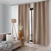 Image de ED ENJOY HOME Rideau Thermique Occultant avec  illets, Beige Naturel, 135x240cm, 100% Polyester, Velours Tramé, Doublure Polaire, Collection Nordica