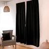 Image de ED ENJOY HOME Rideau Occultant, Passe Tringle, Noir, 90x210cm, 100% Polyester, Tissu Certifié Oeko-TEX, Collection Réglisse