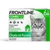 Image de FRONTLINE Combo Chat - Anti Puces, Tiques & Poux - Contre Larves & Oeufs - Elimine & Tue - Protège L'Animal & L'Habitat - Jusqu'à 4 Semaines - Fabriqué En France - 6 Pipettes Application Spot On