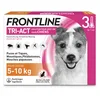 Image de FRONTLINE Tri-Act Chien - Anti Puces, Tiques, Moustiques, Phlébotomes & Mouches - Traitement Radical En 6h - Pour Petit Chien De 5 à 10 kg - Fabriqué En France - 3 Pipettes Application Spot On