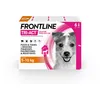 Image de FRONTLINE Tri-Act Chien - Anti Puces, Tiques, Moustiques, Phlébotomes & Mouches - Traitement Radical En 6h - Pour Petit Chien De 5 à 10 kg - Fabriqué En France - 6 Pipettes Application Spot On