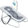 Image de Babymoov Transat Graphik Bleu Balancelle ou Fixe pour Bébé