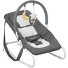 Image de Badabulle Transat pour Bébé Easy Moonlight, Position Fixe ou Balancelle, avec Arche de Jeux et Têtière, Dossier Réglable sur 5 positions, Pliage Compact