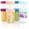 Image de Babymoov Babybols Lot de Pots de Conservation Verre 4x100ml & 4x220 ml - Couvercles Hermétiques