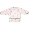 Image de Badabulle Bavoir manche longues, Imperméable, Ajustable, Dès 4 mois à 3 ans, rose (Lot de 2)