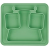 Image de Assiette à compartiments anti-dérapante Vert