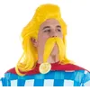 Image de Chaks - Perruque et barbe d'Assurancetourix, ensemble officiel d'accessoires pour costumes Astérix et Obélix, accessoires de barde pour carnaval et Comic Con