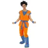 Image de Chaks - Costume Goku Saiyajin pour homme, tenue Dragon Ball officielle, ensemble anime 7 pièces pour carnaval et Halloween