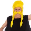 Image de Chaks - Perruque et barbe Panoramix, ensemble officiel d'accessoires pour costume Astérix et Obélix, pêcheur pour carnaval et Comic Con