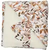 Image de Caramel Forest Couverture Luxe microfibre Imprimé feuillages ivoire