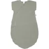 Image de Gigoteuse d'été forme kimono en gaze de coton Vert de gris