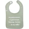 Image de Bavoir "Une pincée de maman" Vert De Gris
