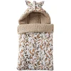 Image de Nid d'ange en coton doublé sherpa Feuillage
