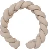Image de Tresse ouatinée en coton gaufré Latte