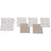 Image de 5 lingettes +pochette feuilles Biscuit