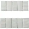 Image de Tour de lit modulable rayé Soft Stripes Ecru/ Vert De Gris