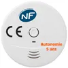 Image de EVACUATE - Détecteur de Fumée - Certifié CE et NF - Autonomie de 5ans | Détecteur de fumée optique avec autonomie 5 ans, alerte rapide et zone de détection jusqu'à 40 m²