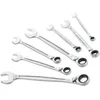 Image de FACOM Jeu de 7 Clés Mixtes à Cliquet Métriques 8 à 19 mm - Système Ultra-Grip Antidérapant - Mécanisme à Cliquet Compact Réversible Par Levier - Résiste Aux Produits Chimiques