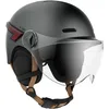 Image de CASR Glow - Casque LED pour Vélo & Trottinette - Visière XL & Cache-Oreilles Amovibles, Clignotants arrières & Télécommande - Joli Design Urbain pour Homme & Femme - Gris - Taille L