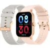Image de Echo Rainbow Lite - Montre Connectée Femme 1.83'' Or Rose - Appel Bluetooth/sans Fil & Capteurs Santé - Modes Sport avec Coaching - 2 Bracelets Gomme - Légère & étanche - Android/iOS