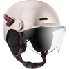 Image de CASR Glow - Casque LED pour Vélo & Trottinette - Visière XL & Cache-Oreilles Amovibles, Clignotants arrières & Télécommande - Joli Design Urbain pour Homme & Femme - Rose Transparant - Taille M